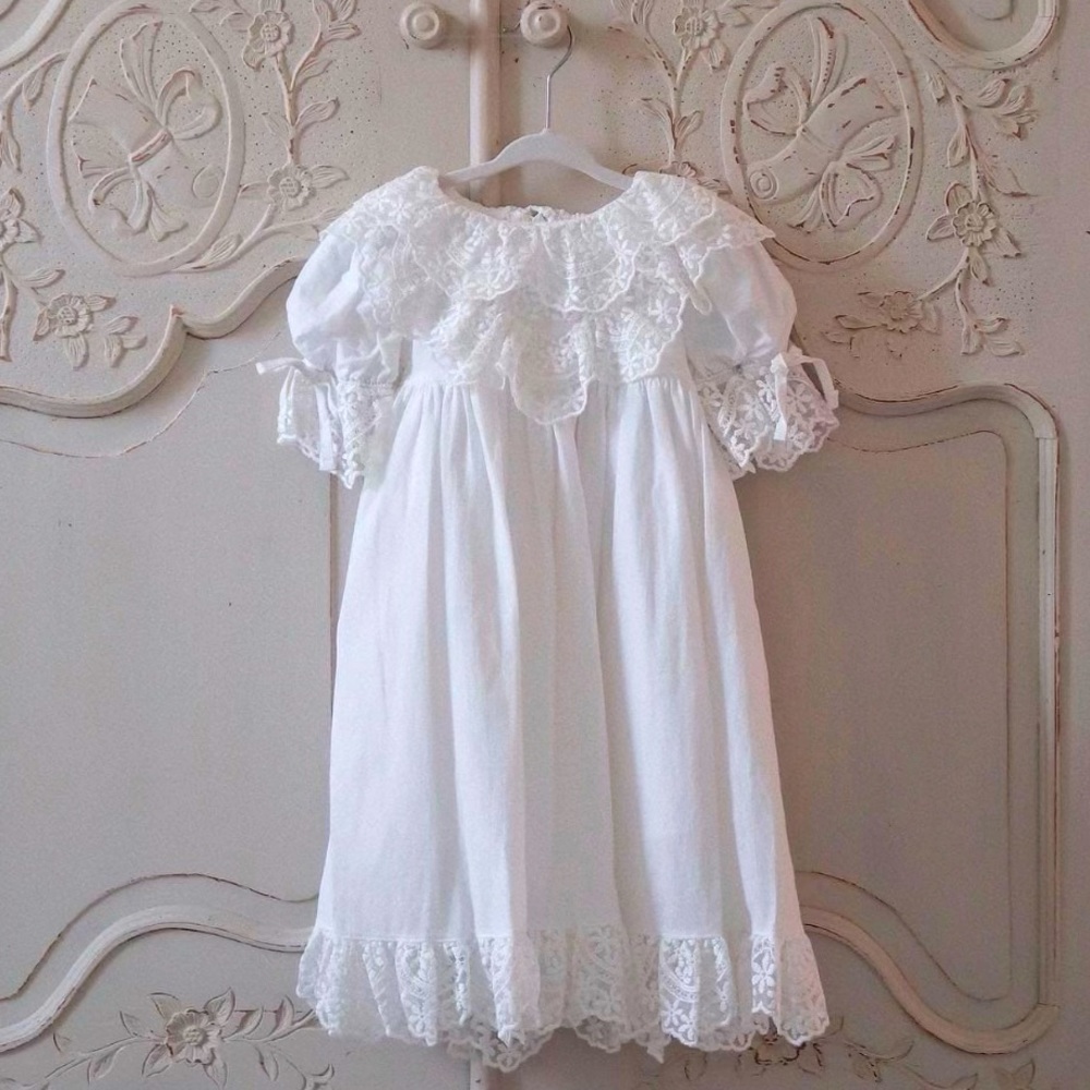 Katherine Embroidered Linen Dress